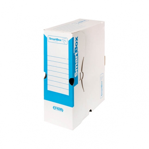 Archivační krabice na pořadač Emba Smart - 320x255x110 mm, bílo-modrý