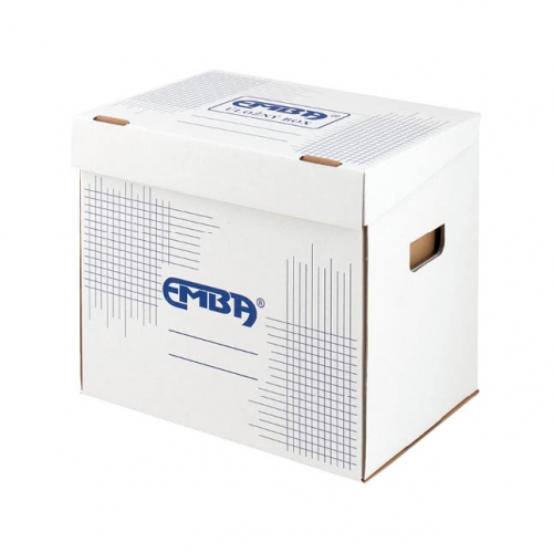 Archivační box Emba I/3x75 - 350x240x300 mm, bílý
