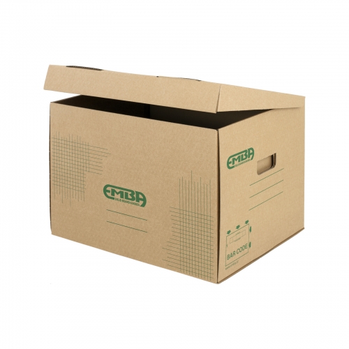 Archivační box EMBA S Box - 610x430x380 mm, hnědý
