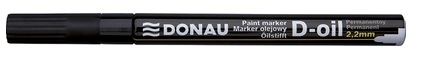 Lakový popisovač Donau D-oil - 2,2 mm, černý