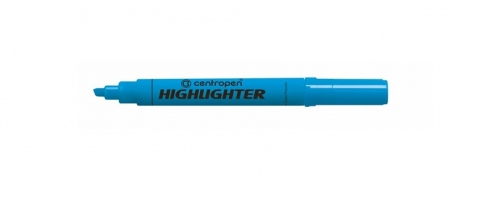 Zvýrazňovač Centropen Highlighter 8552 - klínový hrot, 1-4,6 mm, modrý