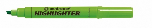Zvýrazňovač Centropen Highlighter 8552 - klínový hrot, 1-4,6 mm, zelený