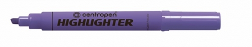 Zvýrazňovač Centropen Highlighter 8552 - klínový hrot, 1-4,6 mm, fialový