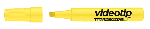 Zvýrazňovač Videotip - klínový hrot, 1-4 mm, žlutý