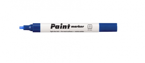 Lakový popisovač Centropen Paint Marker 9100 - klínový hrot, 1-5 mm, modrý