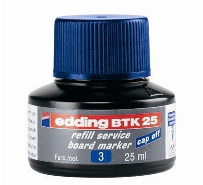 Náhradní inkoust do tabulových popisovačů Edding BTK 25 - modrý, 25 ml