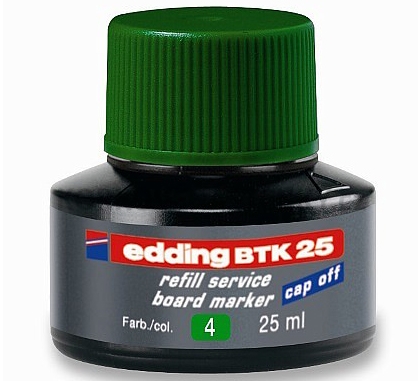 Náhradní inkoust do tabulových popisovačů Edding BTK 25 - zelený, 25 ml