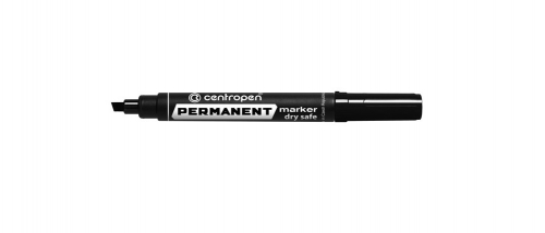 Permanentní nevysychavý popisovač Centropen 8516 - klínový hrot, 2-5 mm, černý
