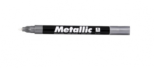 Lakový popisovač Centropen Metallic 9220 - 1,5 mm, stříbrný