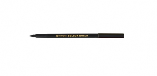 Barevný popisovač Centropen Colour World 7550 - 1 mm, černý