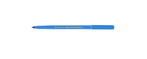 Barevný popisovač Centropen Colour World 7550 - 1 mm, modrý