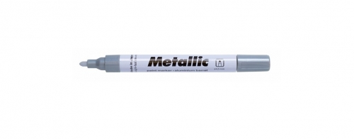 Lakový popisovač Centropen Metallic 9210 - 1,5-2,5 mm, stříbrný