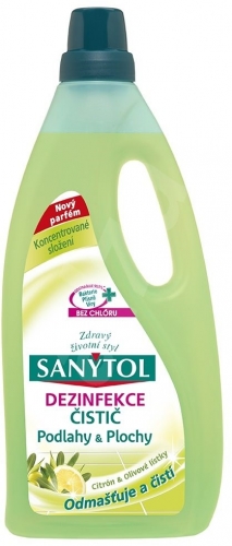 Čistící a dezinfekční prostředek na podlahy a plochy Sanytol - citrus, 1 l