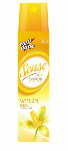 Osvěžovač vzduchu Well Done Sense - sprej, vanilka, 300 ml