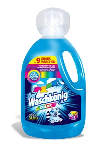 Prací gel Waschkönig Color - barevné prádlo, 110 dávek
