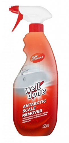 Odstraňovač vodního kamene Well Done Antarctic - s rozprašovačem, 750 ml