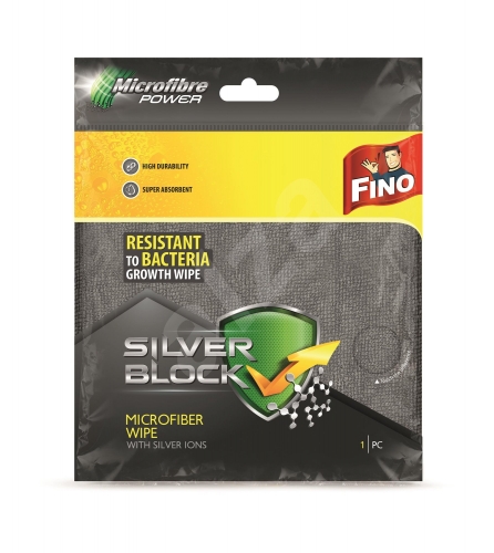 Švédská utěrka Fino Silver Block - balená, mikrovlákno, 32x32 cm