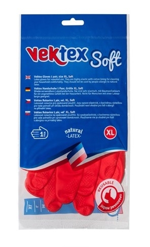 Úklidové rukavice Vektex Soft XL-10 - gumové-latexové