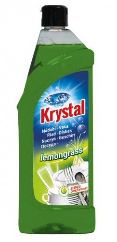 Prostředek na mytí nádobí Krystal - lemongrass, 750 ml