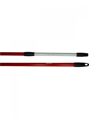 Teleskopická tyč 75-150 cm - násada, kovová, hrubý závit, červená