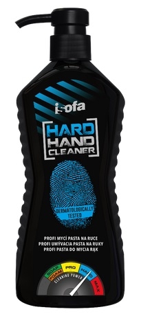 Tekutá mycí pasta na ruce Isofa Hard X - s dávkovačem, abrazivní, 550 g