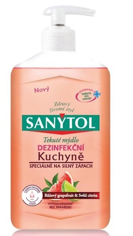 Dezinfekční mýdlo Sanytol - vyživující, mandlové mléko a mateří kašička, 250 ml