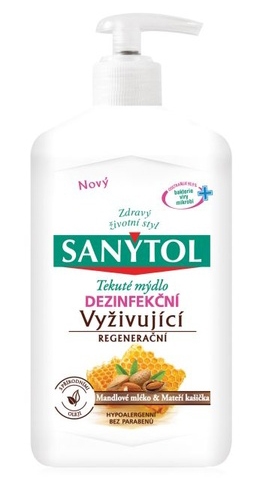 Dezinfekční mýdlo Sanytol - vyživující, mandlové mléko a mateří kašička, 250 ml
