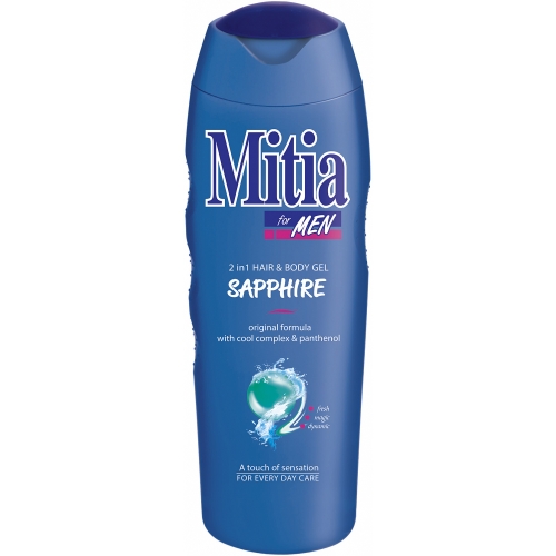 Sprchový gel Mitia for Men 2v1 - sapphire, 400 ml