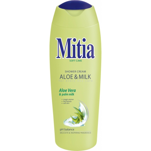 Sprchové mléko Mitia - aloe & milk, 400 ml