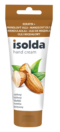 Krém na ruce Isolda - keratin s mandlových olejem, výživný, 100 ml