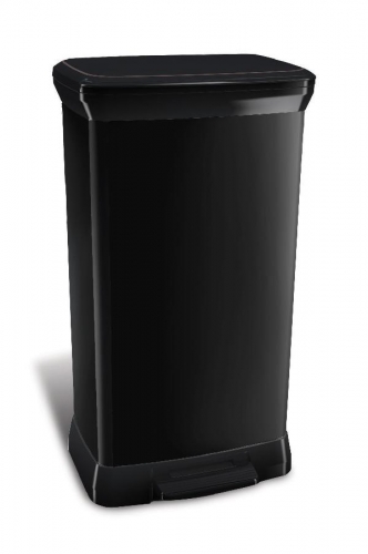 Pedálový odpadkový koš Curver Deco Bin 50 l - plastový, černý