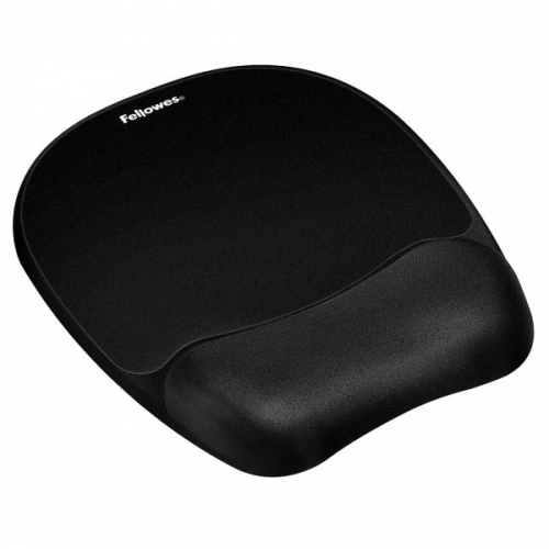 Podložka pod myš Fellowes Memory Foam - ergonomická, pěnová, černá