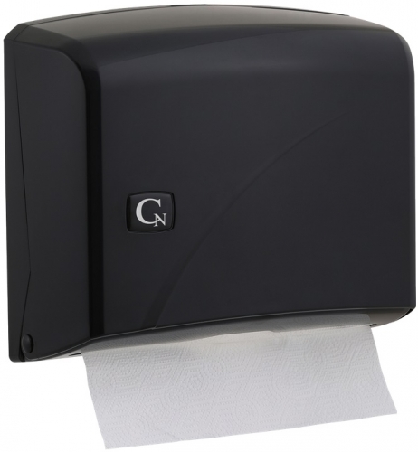 Zásobník na papírové ručníky ZZ Cormen Z200 - úzké ručníky, plastový, černý