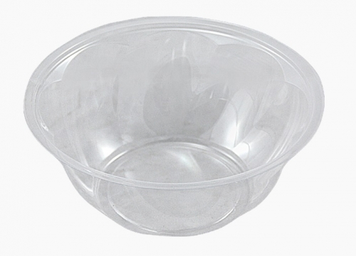 Kulatá miska na salát 1000 ml - plastová, transparentní, 50 ks