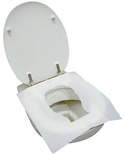 Jednorázová hygienická podložka na WC sedátko - papírová, 32 ks