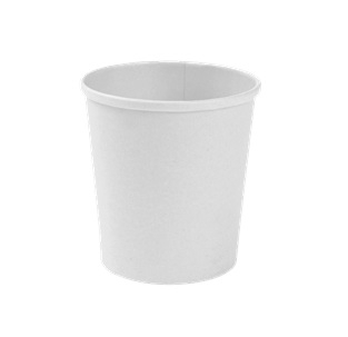 Kulatá EKO miska na polévku 460 ml - papírová, bílá, 25 ks