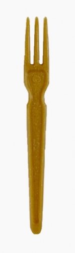 Dřevoplastová vidlička na hranolky EKO - 8 cm, 1000 ks