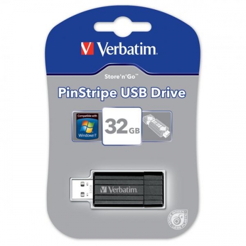 USB Flash disk Verbatim PinStripe 16 GB - 2.0, černý
