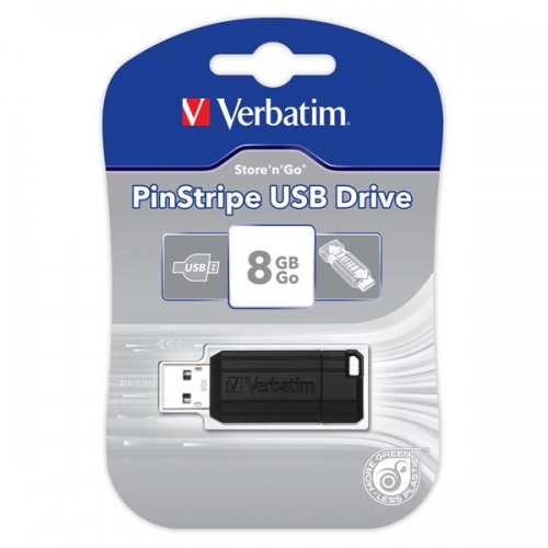 USB Flash disk Verbatim PinStripe 32 GB - 2.0, černý