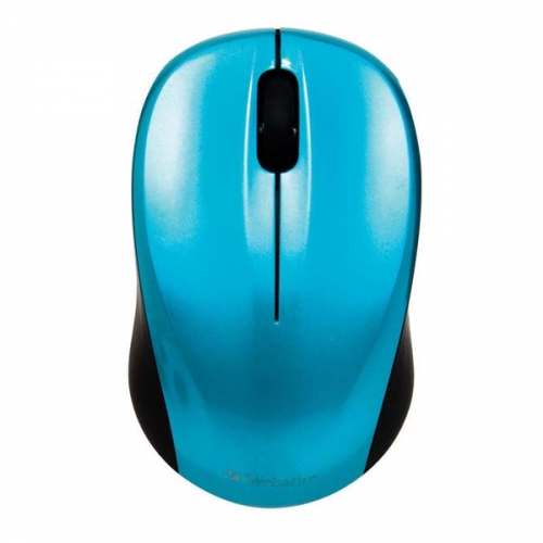 Bezdrátová myš Verbatim Go Nano 49044 - optická, 3 tlačítka, kolečko, modrá