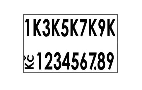Etiketovací kleště Blitz C20/A - dvouřádkové, 10 písmen + 10 číslic