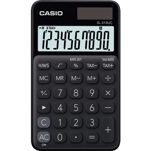 Stolní kalkulačka Casio SL 310UC BK - 1 řádek, 10 znaků, černá