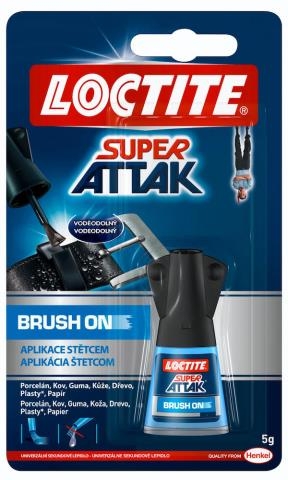 Vteřinové lepidlo Loctite Super Attak Brush On - 5 g