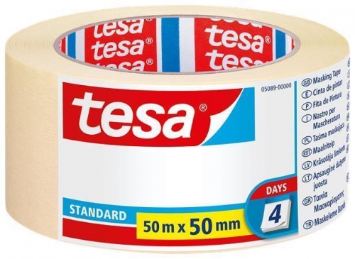 Maskovací páska krepová Tesa Standart 5089 - 50 mm x 50 m