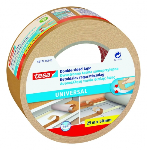 Oboustranná kobercová páska Tesa Universal 56172 - 50 mm x 25 m, bílá
