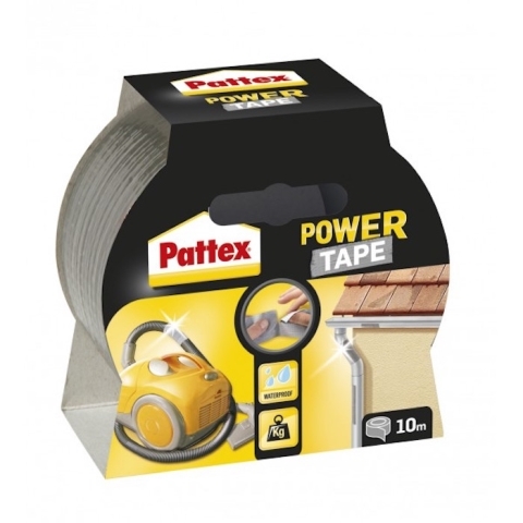Zpevňovací textilní lepící páska Pattex Power Tape - 50 mm x 10 m, třívrstvá, černá