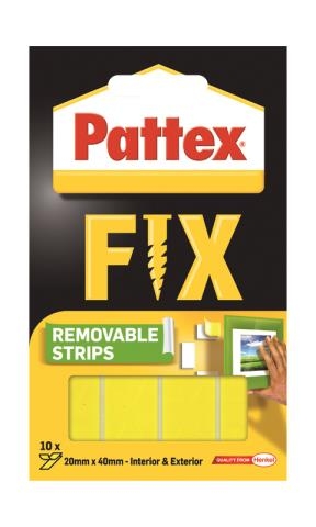 Oboustranně lepící pásky Pattex Super Fix - 4x2 cm, 10 ks