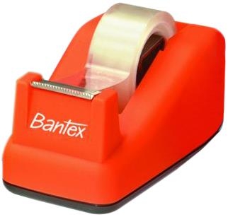 Odvíječ lepící pásky Bantex - 19x33 m, plastový, oranžový