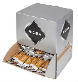 Třtinový cukr Rioba - porcovaný, tyčinky, 500x4 g