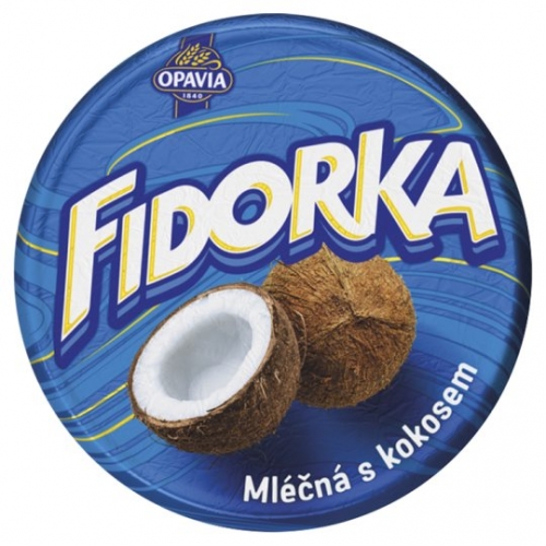 Fidorka Opavia - mléčná s kokosovou náplní, 30 g